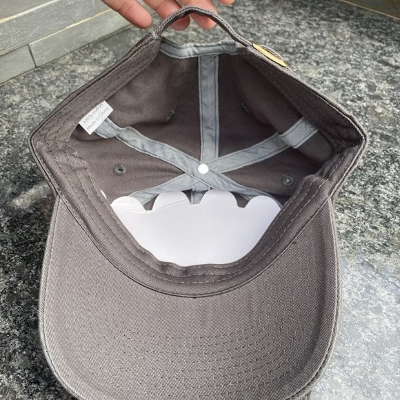 Relaxed Fit Grey Baseball Hat In Grey /Adjustable - Picture 6 of 7